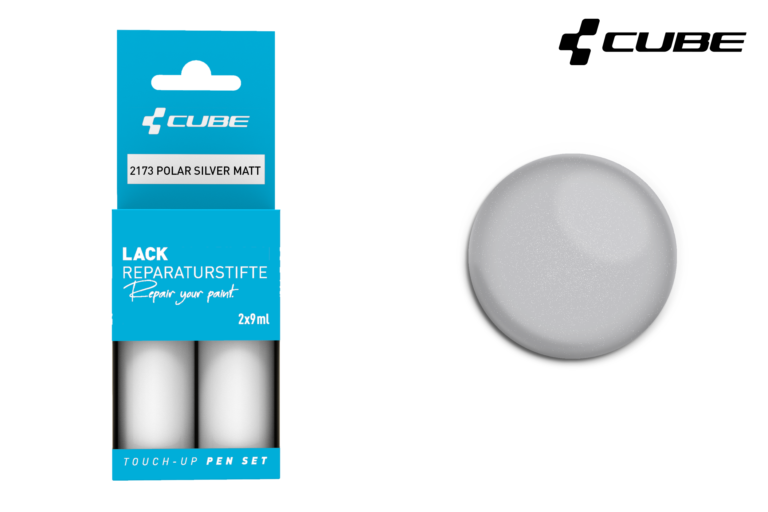 CUBE Touch-Up Pen Set POLAR SILVER matt 2173 | Cubestore